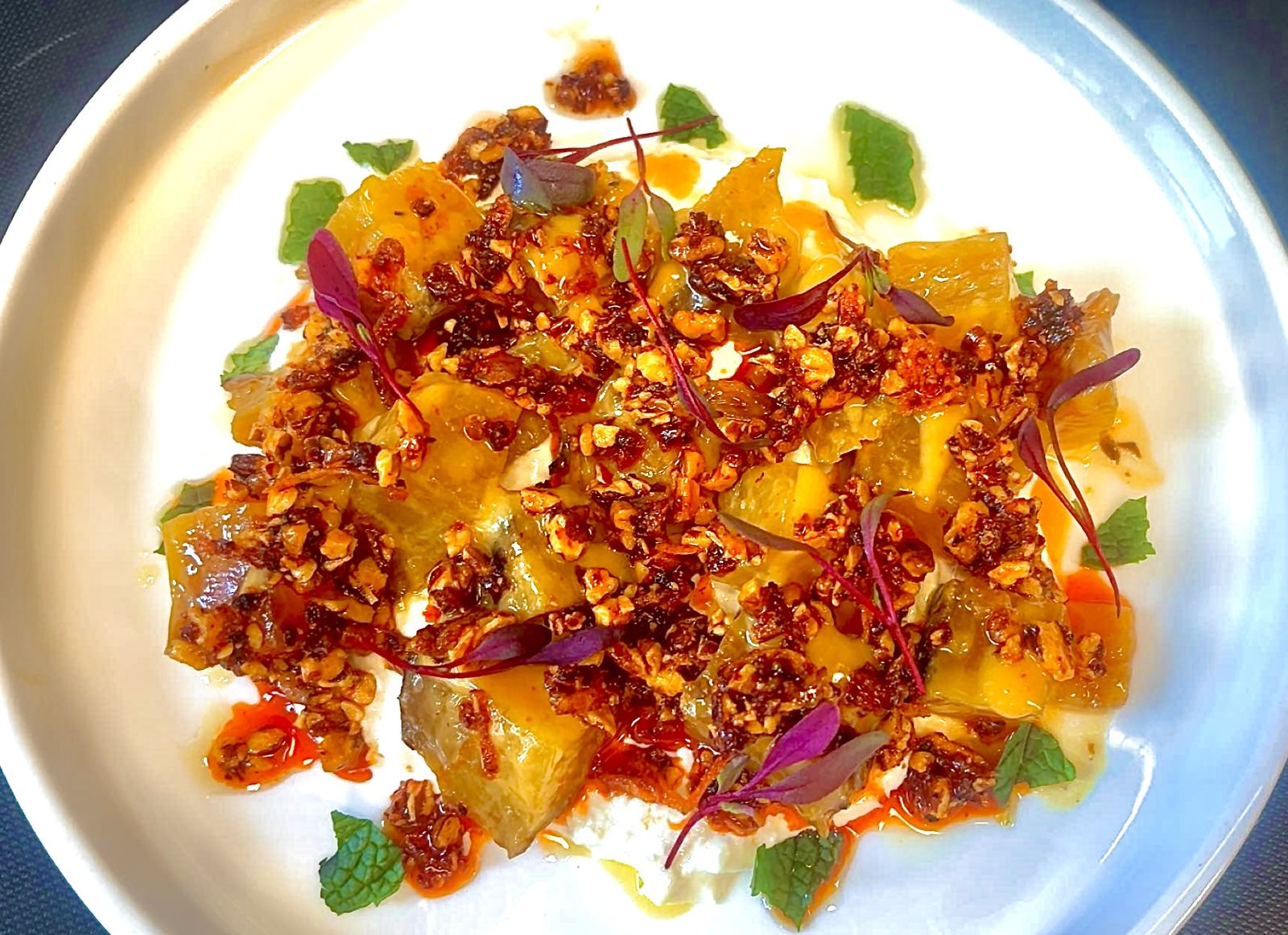 Peach with chili